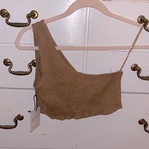 one shoulder tank top